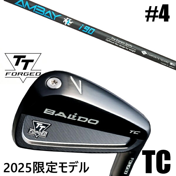 カスタムクラブ 正規販売店 【#4 単品】 2025年モデル バルド TTシリーズ フォージド ツアーキャビティー アイアン TC / BALDO TT FORGED TOUR CAVITY IRON TC BLACK / アンバイ i90 アイアン コンポジットテクノ / 5営業日以内の発送｜ゴルフトゥエンティ