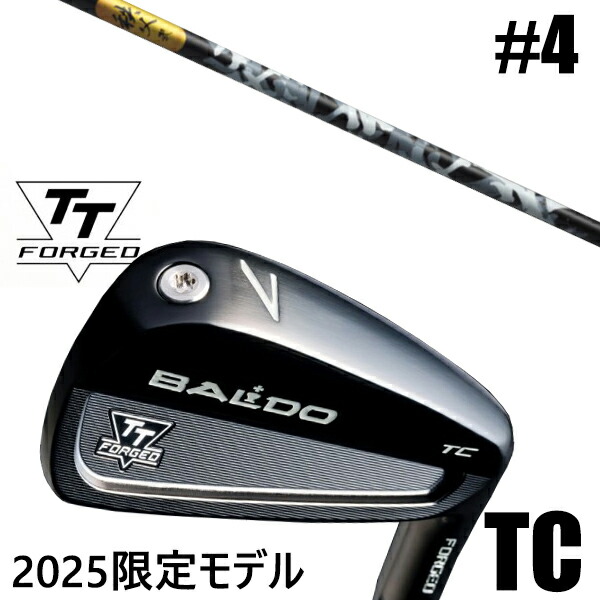 カスタムクラブ 正規販売店 【#4 単品】 2025年モデル バルド TTシリーズ フォージド ツアーキャビティー アイアン TC / BALDO TT FORGED TOUR CAVITY IRON TC BLACK / 秩父 弐 アイアン グラファイトデザイン / 5営業日以内の発送