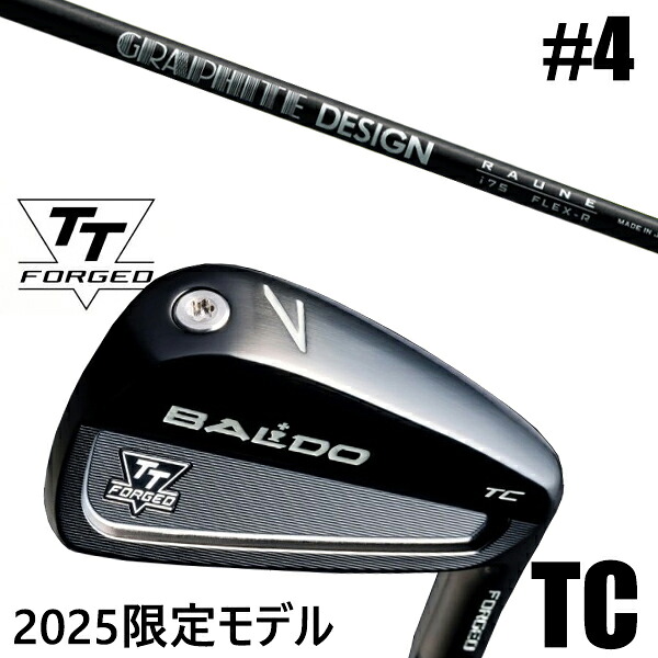 カスタムクラブ 正規販売店 【#4 単品】 2025年モデル バルド TTシリーズ フォージド ツアーキャビティー アイアン TC / BALDO TT FORGED TOUR CAVITY IRON TC BLACK / ラウネ 60-90 アイアン グラファイトデザイン / 5営業日以内の発送