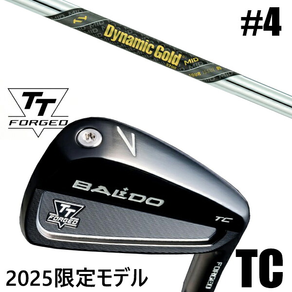 カスタムクラブ 正規販売店 【#4 単品】 2025年モデル バルド TTシリーズ フォージド ツアーキャビティー アイアン TC / BALDO TT FORGED TOUR CAVITY IRON TC BLACK / ダイナミックゴールド MID ツアーイシュー アイアン / 5営業日以内の発送