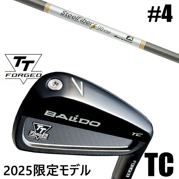 カスタムクラブ 正規販売店 【#4 単品】 2025年モデル バルド TTシリーズ フォージド ツアーキャビティー アイアン TC / BALDO TT FORGED TOUR CAVITY IRON TC BLACK / スチールファイバー FCシリーズ パラレル アイアン / 5営業日以内の発送
