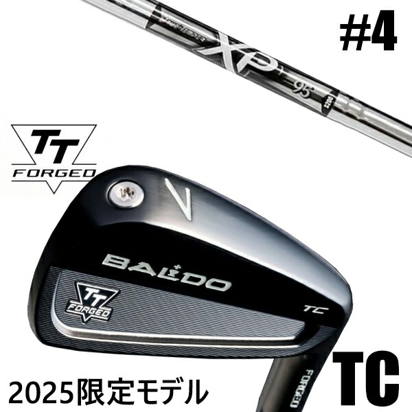 カスタムクラブ 正規販売店 【#4 単品】 2025年モデル バルド TTシリーズ フォージド ツアーキャビティー アイアン TC / BALDO TT FORGED TOUR CAVITY IRON TC BLACK / XP95 アイアン トゥルーテンパー / 5営業日以内の発送