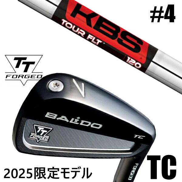 カスタムクラブ 正規販売店 【#4 単品】 2025年モデル バルド TTシリーズ フォージド ツアーキャビティー アイアン TC / BALDO TT FORGED TOUR CAVITY IRON TC BLACK / KBS ツアーFLT TOUR FLT アイアン / 5営業日以内の発送