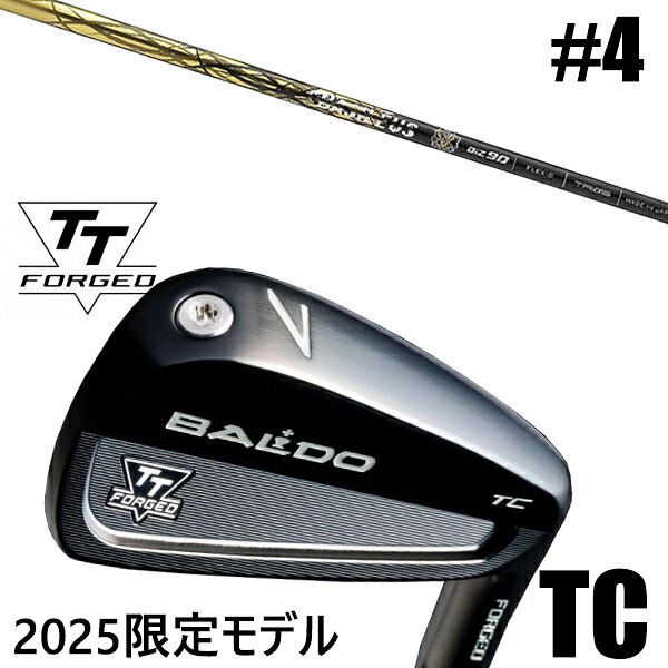 カスタムクラブ 正規販売店 【#4 単品】 2025年モデル バルド TTシリーズ フォージド ツアーキャビティー アイアン TC / BALDO TT FORGED TOUR CAVITY IRON TC BLACK / バシレウス ボロン アイアン / 5営業日以内の発送|ゴルフトゥエンティ