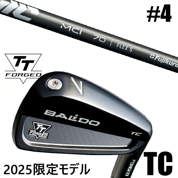 カスタムクラブ 正規販売店 【#4 単品】 2025年モデル バルド TTシリーズ フォージド ツアーキャビティー アイアン TC / BALDO TT FORGED TOUR CAVITY IRON TC BLACK / new MCI ニューMCI アイアンシャフト フジクラ / 5営業日以内の発送|ゴルフトゥエンティ