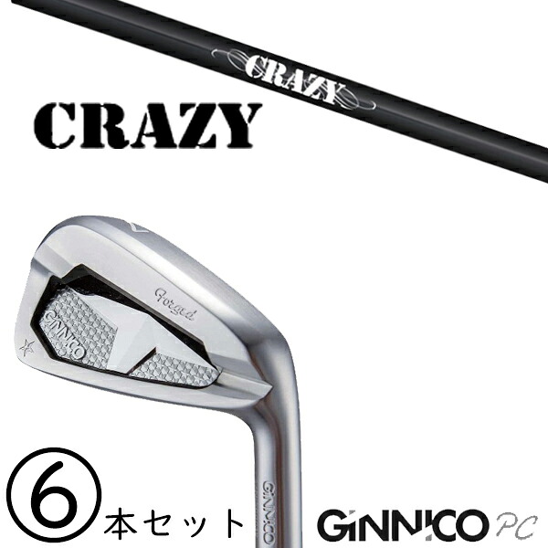5-PW 6-AW 6本セット /飛距離×安定 ジニコ PC アイアン カスタムクラブ / STI-80 クレイジー アイアン / 5営業日以内の発送|ゴルフトゥエンティ