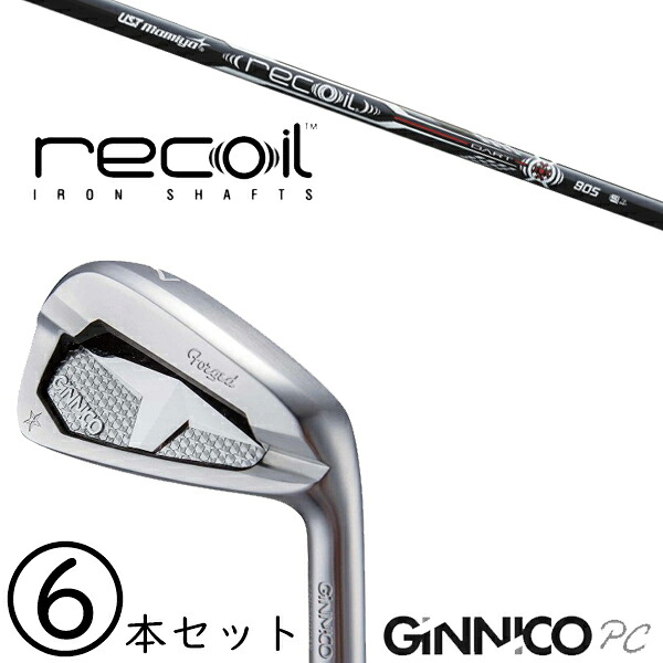 5-PW 6-AW 6本セット /飛距離&times;安定 ジニコ PC アイアン カスタムクラブ / リコイルダート アイアンシャフト USTマミヤ / 5営業日以内の発送｜ゴルフトゥエンティ