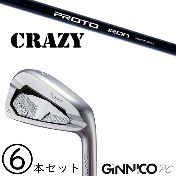 5-PW 6-AW 6本セット /?飛距離×安定 ジニコ PC アイアン カスタムクラブ / プロト アイアン クレイジー / 5営業日以内の発送