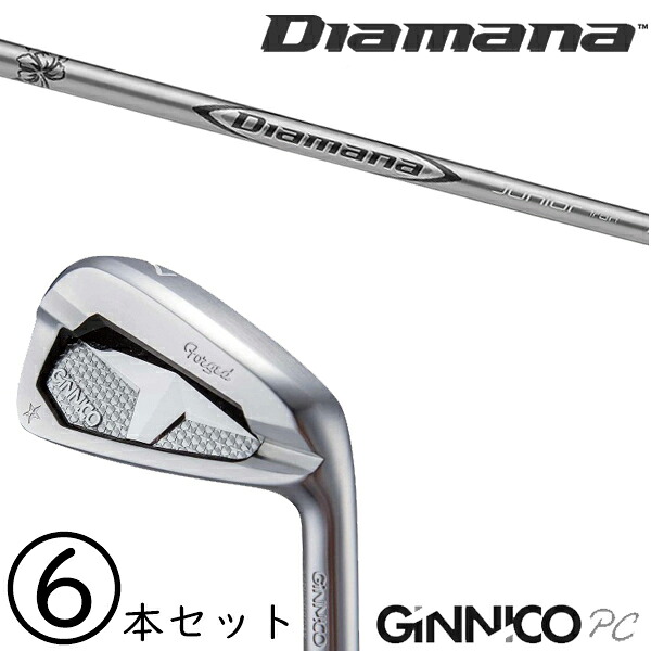 5-PW 6-AW 6本セット /?飛距離×安定 ジニコ PC アイアン カスタムクラブ / ディアマナ ジュニア アイアン 三菱ケミカル / 5営業日以内の発送