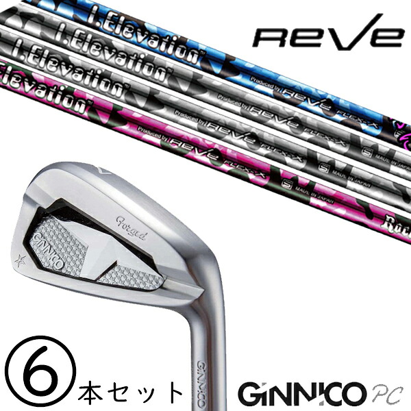 5-PW 6-AW 6本セット /飛距離&times;安定 ジニコ PC アイアン カスタムクラブ / レーヴ アイ.エレベーション アイアン RAVE / 5営業日以内の発送｜ゴルフトゥエンティ