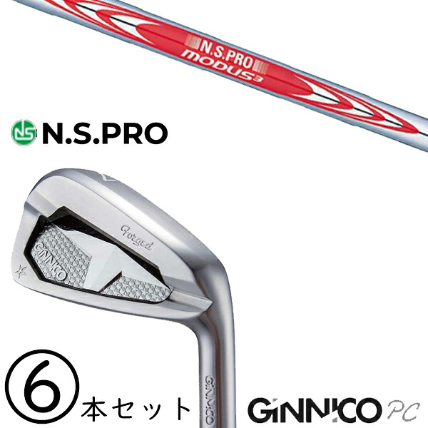 5-PW 6-AW 6本セット /?飛距離×安定 ジニコ PC アイアン カスタムクラブ / NSプロ モーダス3 ツアー120 アイアン / 5営業日以内の発送