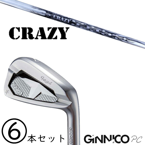 5-PW 6-AW 6本セット /?飛距離×安定 ジニコ PC アイアン カスタムクラブ / CBI-9 クレイジー アイアン / 5営業日以内の発送