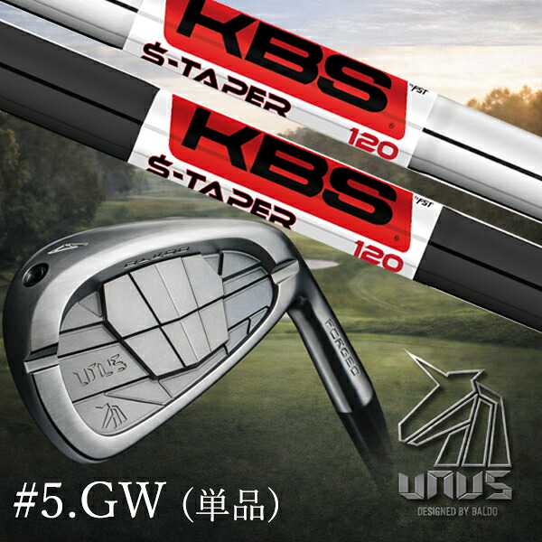#5.GW(単品) / カスタムクラブ【 左右選択 】2026 BALDO UNUS バルド ウヌス アイアン / KBS Sテーパー S-TAPER アイアン / 5営業日以内の発送|ゴルフトゥエンティ