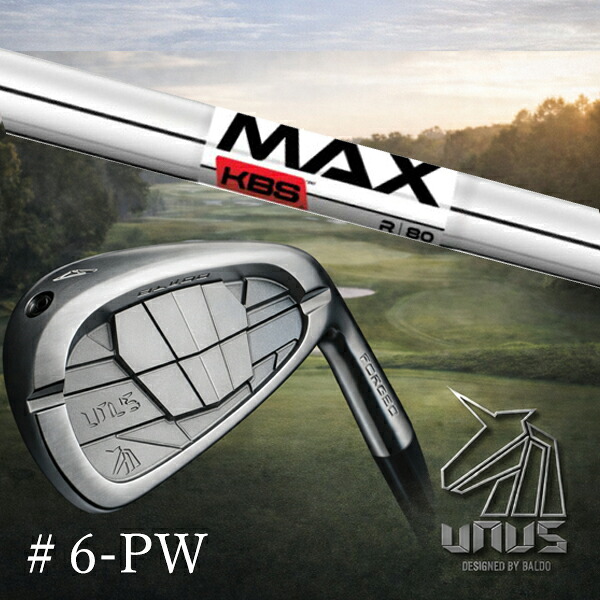 ＃6-PW 5本セット / カスタムクラブ【 左右選択 】2026 BALDO UNUS バルド ウヌス アイアン / KBS MAX80 マックス80 アイアン / 5営業日以内の発送