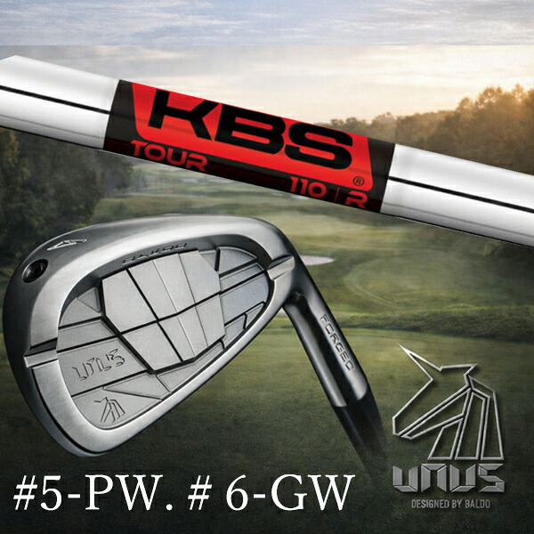 ＃5-PW #6-GW 6本セット / カスタムクラブ【 左右選択 】2026 BALDO UNUS バルド ウヌス アイアン / KBS TOUR ツアー アイアン / 5営業日以内の発送｜ゴルフトゥエンティ