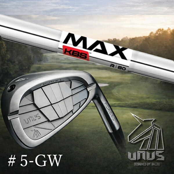 #5-GW 7本セット / カスタムクラブ【 左右選択 】2026 BALDO UNUS バルド ウヌス アイアン / KBS MAX80 マックス80 アイアン / 5営業日以内の発送|ゴルフトゥエンティ