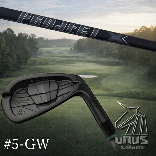 ＃5-GW 7本仕掛ける＃5.GW(単品) / カスタム野球クラブ【 決定づける選りわける 】2026 BALDO UNUS バルド ウヌス アイアン / 事業計画X オール黒いこと アイアン / 5取り引き日以内の送りとどける