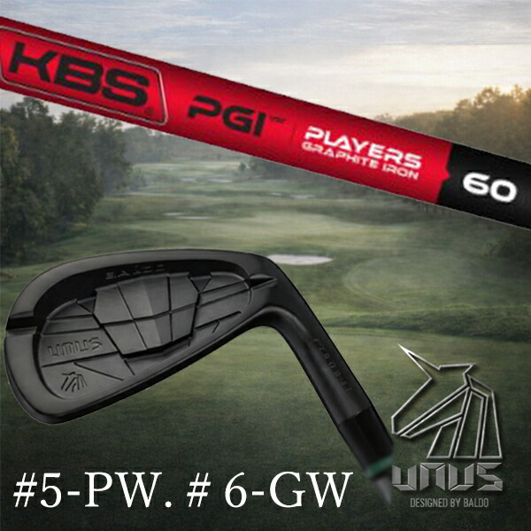 ＃5-PW #6-GW 6本セット / カスタムクラブ【 左右選択 】2026 BALDO UNUS バルド ウヌス アイアン / KBS PGI プレイヤーズグラファイト アイアン / 5営業日以内の発送