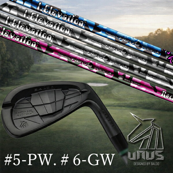 ＃5-PW #6-GW 6本セット / カスタムクラブ【 左右選択 】2026 BALDO UNUS バルド ウヌス アイアン / レーヴ アイ.エレベーション アイアン RAVE / 5営業日以内の発送