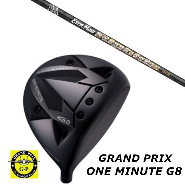 カスタムクラブ グランプリ GRAND PRIX ONEMINUTE G8 ドライバー プロジェクト X イーブンフロー リップタイド シャフト ヘッドカバー付き｜ゴルフトゥエンティ 59,989円