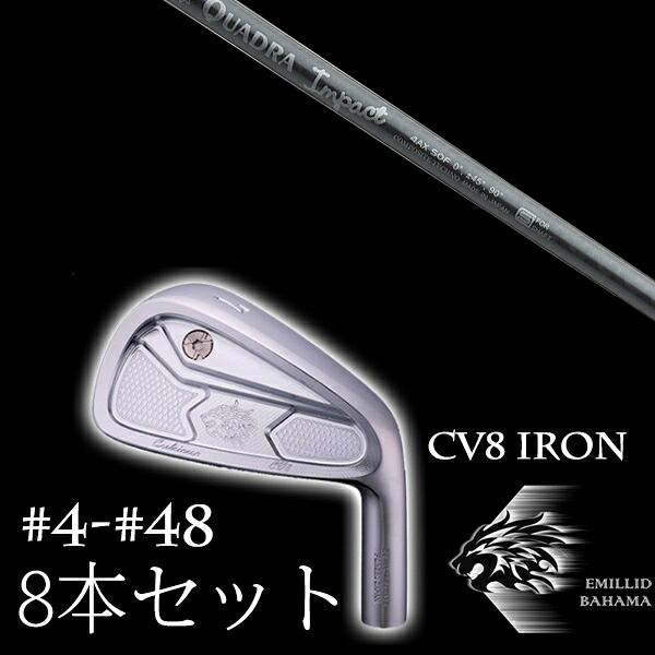 8本セット カスタムクラブ エミリッドバハマ カールヴィンソン CV8アイアン #4-#48 インパクト ファイヤーエクスプレス EMILLID BAHAMA｜ゴルフトゥエンティ