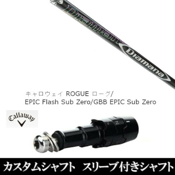 楽天市場】カスタムクラブ スリーブ付きシャフト 三菱ケミカル Diamana