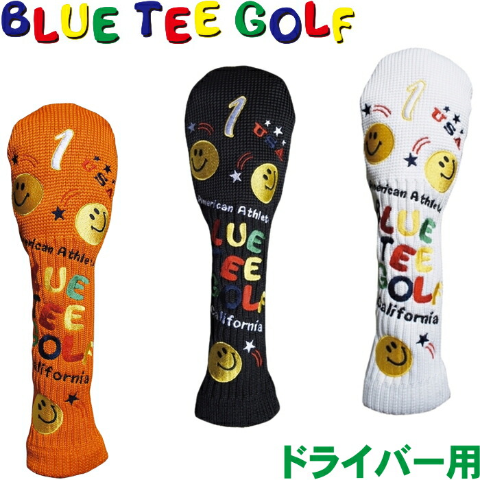 BLUE TEE GOLF ブルーティーゴルフ スマイル ニットヘッドカバー ドライバー用 捧呈