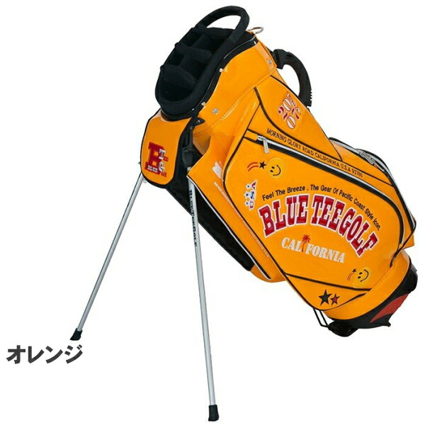 人気スポー新作 9型 TEE スタンドキャディバッグ エナメル BTG-CB012 GOLF BLUE ブルーティーゴルフ バッグ・ケース