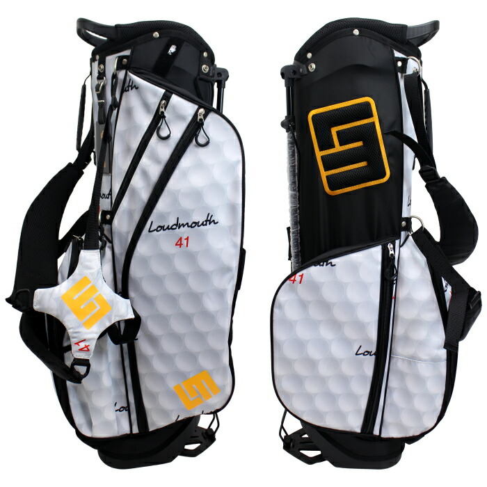 人気激安） LOUDMOUTH ラウドマウス LM-CB0010 8.5型 スタンドキャディバッグ Golf Ball 067 ゴルフボール  www.horedentora.com.br