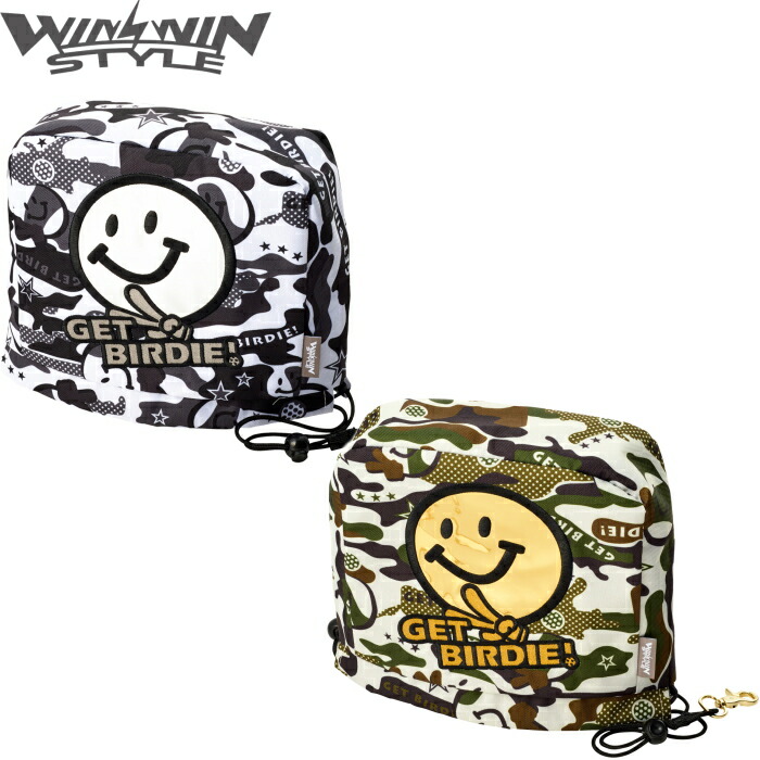 WINWIN STYLE　ウィンウィンスタイル GET BIRDIE! CAMO ヘッドカバー　アイアン用　（アイアンカバー）