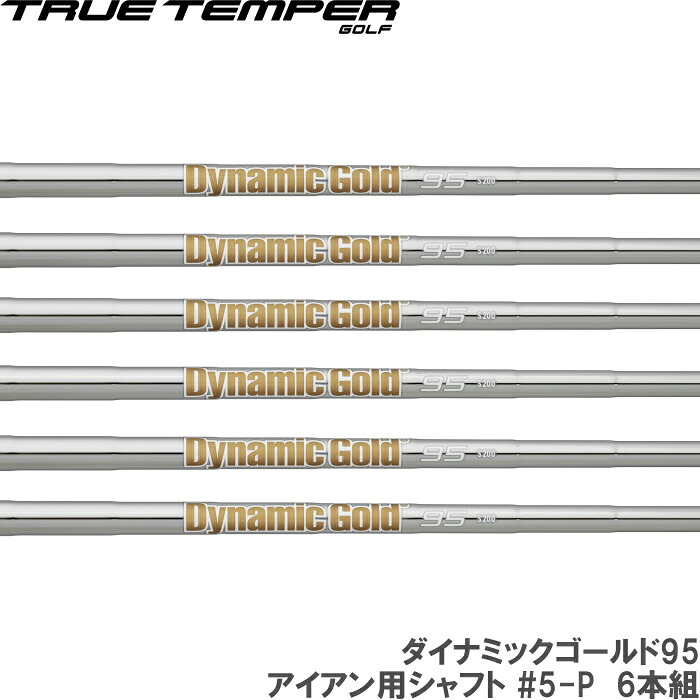 ダイナミックゴールド95 アイアン用立て坑 #5-P 6本組 【Dynamic Gold 95 Iron Shaft】
