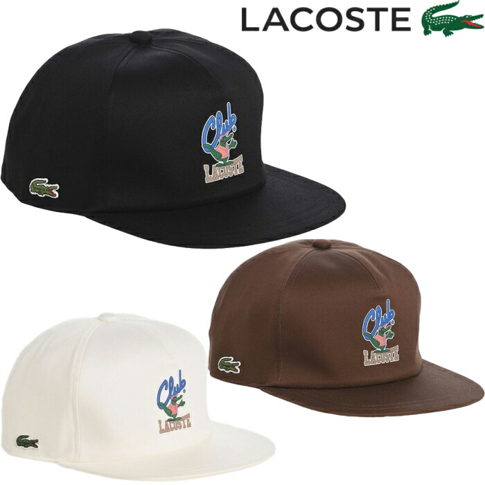 LACOSTE ラコステ アニメーション フラットバイザーキャップ L1292　スナップバック　MADE IN JAPAN画像