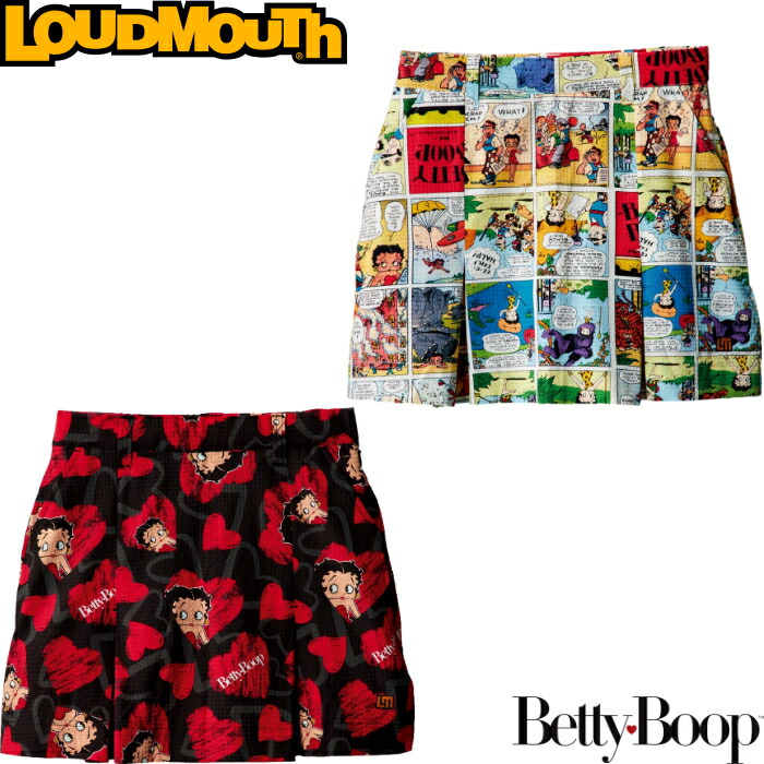 LOUDMOUTH&times;Betty Boop レディース スカート 866361　ラウドマウス&times;ベティーブープ 限定コラボモデル｜ゴルフアトラス