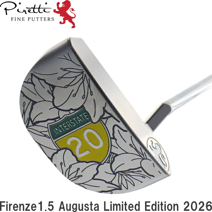Piretti ピレッティ パター フィレンツェ1.5 オーガスタリミテッドエディション 2026 (Firenze1.5 Augusta Limited Edition 2026) 寸法押さえる
