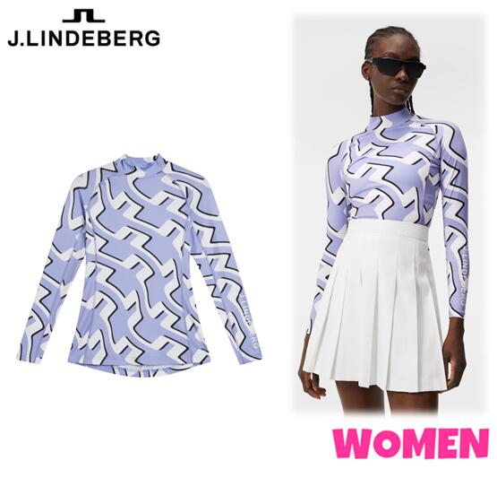 J.LINDEBERGジェイ リンドバーグ072-29911/GWJT08801WOMEN レディースシーズン柄プリントコンプレッショントップスASA PRINT COMPRESSION TOP｜７２店