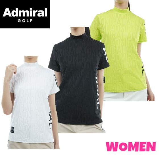 Admiral GOLF アドミラルゴルフ ADLA413 WOMEN レディース リンクスジャカード モックシャツ