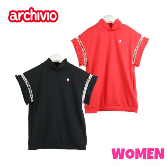 archivio アルチビオ A359515 WOMEN レディース はしごレースロゴプルオーバー