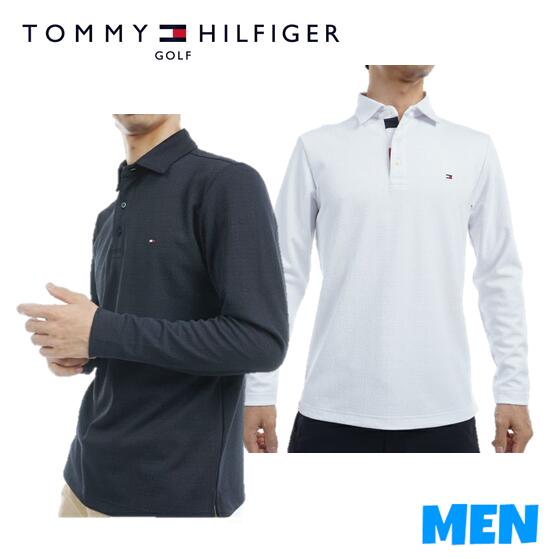TOMMY HILFIGER GOLF トミーヒルフィガー ゴルフ THMA453 MEN メンズ モノグラム ジャカード 長袖シャツ