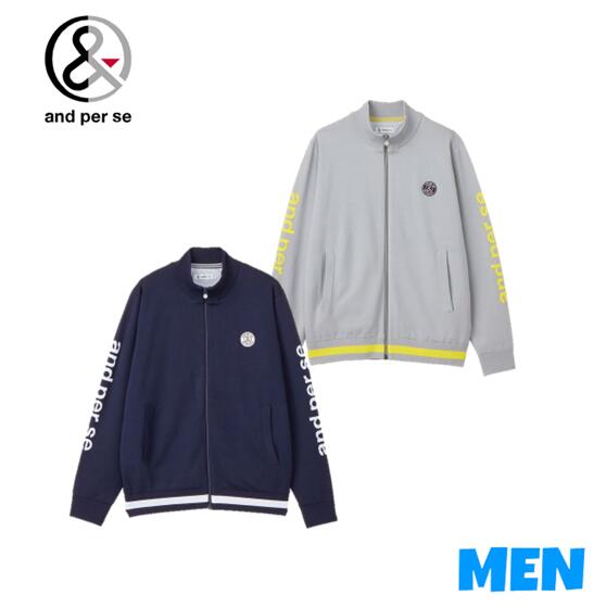 ★アンパスィゴルフ防風ソフトニットフルジップブルゾンＬサイズ美品★ ☆アンパスィゴルフ防風ソフトニットフルジップブルゾンLサイズ美品