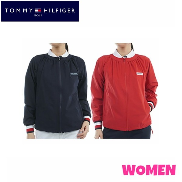【30% OFF】 TOMMY HILFIGER GOLF トミーヒルフィガー ゴルフ THLA508 WOMEN レディース クラシック ノーカラー ブルゾン ジャケット