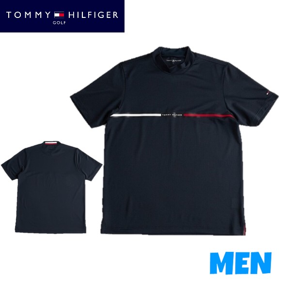 【30% OFF】 TOMMY HILFIGER GOLF トミーヒルフィガー ゴルフ THMA527 MEN メンズ HILFIGERトリコグラフィック 半袖 モックネック シャツ