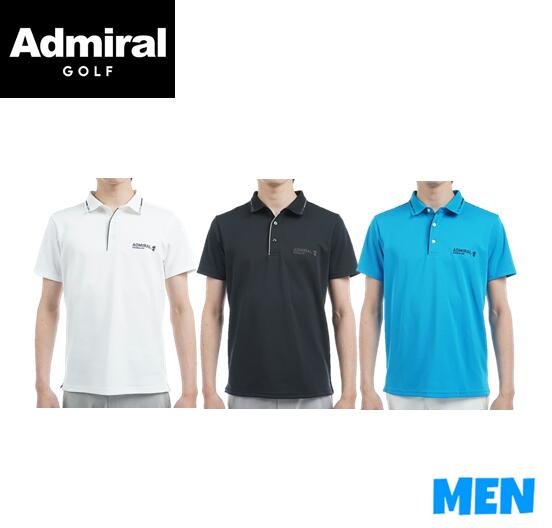 【30% OFF】 Admiral GOLF アドミラルゴルフ ADMA533 MEN メンズ カラタッチ 台襟付きポロシャツ
