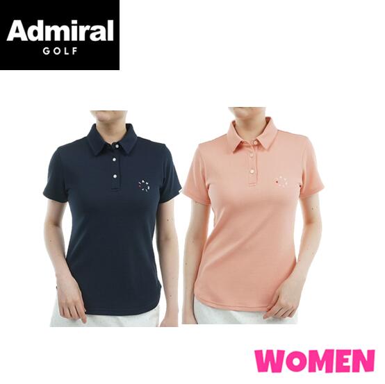 Admiral GOLF アドミラルゴルフ ADLA525 WOMEN レディース 接触冷感 ワンポイントポロシャツ