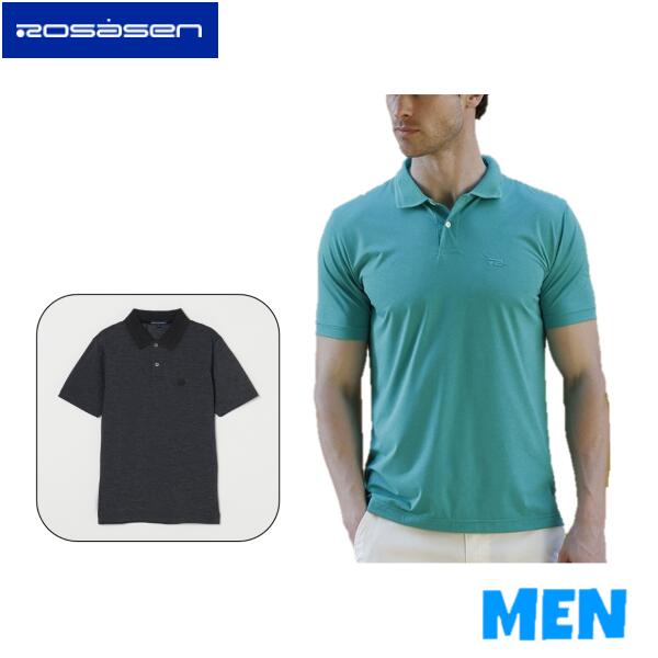 【30% OFF】 Rosasen ロサーセン 044-23541 04423541 MEN メンズ クールベア天竺 半袖 ポロシャツ