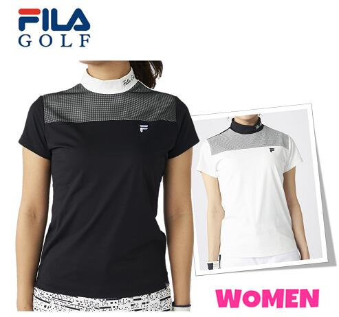 【30% OFF】 FILA GOLF フィラ 755-647 WOMEN レディース メッシュ素材レイヤードモックネックシャツ