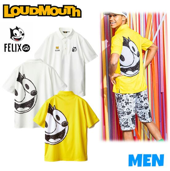 LOUDMOUTH ラウドマウス765-610MEN メンズFELIX THE CAT フィリックス・ザ・キャットリサイクルポリスムース 半袖プルオーバー