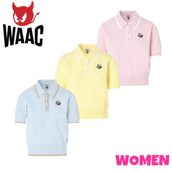 【30% OFF】 WAAC ワック 072252761 WOMEN レディース シーズナルニットポロシャツ