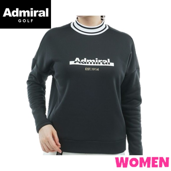 【30% OFF】Admiral GOLFアドミラルゴルフADLA572 WOMEN レディースカルイシ 軽量モックネック スウェット｜７２店