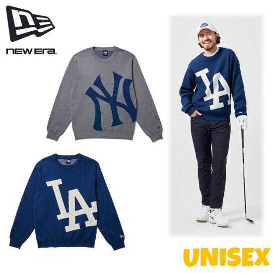 【20% OFF】 NEW ERA GOLF ニューエラ ゴルフ 14669875 14669878 メンズ レディース ユニセックス ニットセーター NY ニューヨーク・ヤンキース LA ロサンゼルス・ドジャース