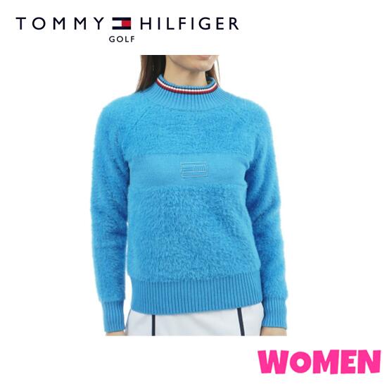 【30% OFF】TOMMY HILFIGER GOLF トミーヒルフィガー ゴルフTHLA572 WOMEN レディースシャギー ハイネック編み物